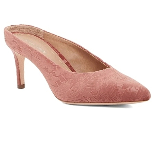 POUR LA VICTOIRE Daria Kitten Heel Slides in Rose - Picture 6 of 6